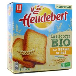 Heudebert Biscottes Bio Au Germe De Blé Français 2X18 300G