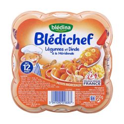 Bledina Blédichef Légumes Dinde Méridionale Blédina 230G