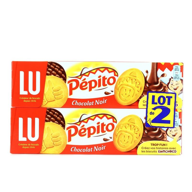 Lu Pepito Choco Noir X2 384G