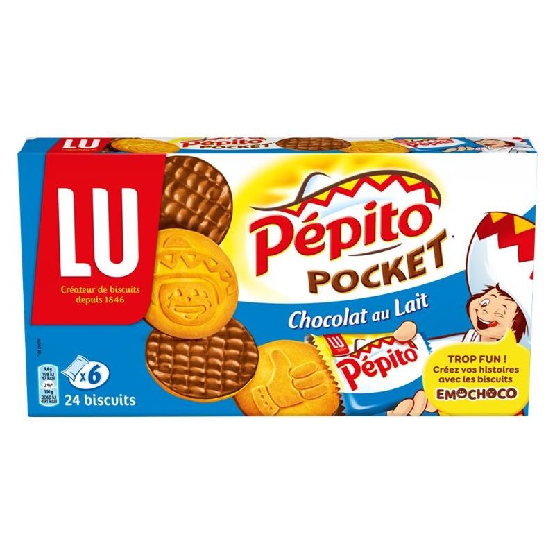 Lu Pepito Pocket Lait 230G