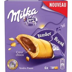 Milka Biscuits Fourrés Chocolat Au Lait Tender Break : La Boite De 6 - 156G