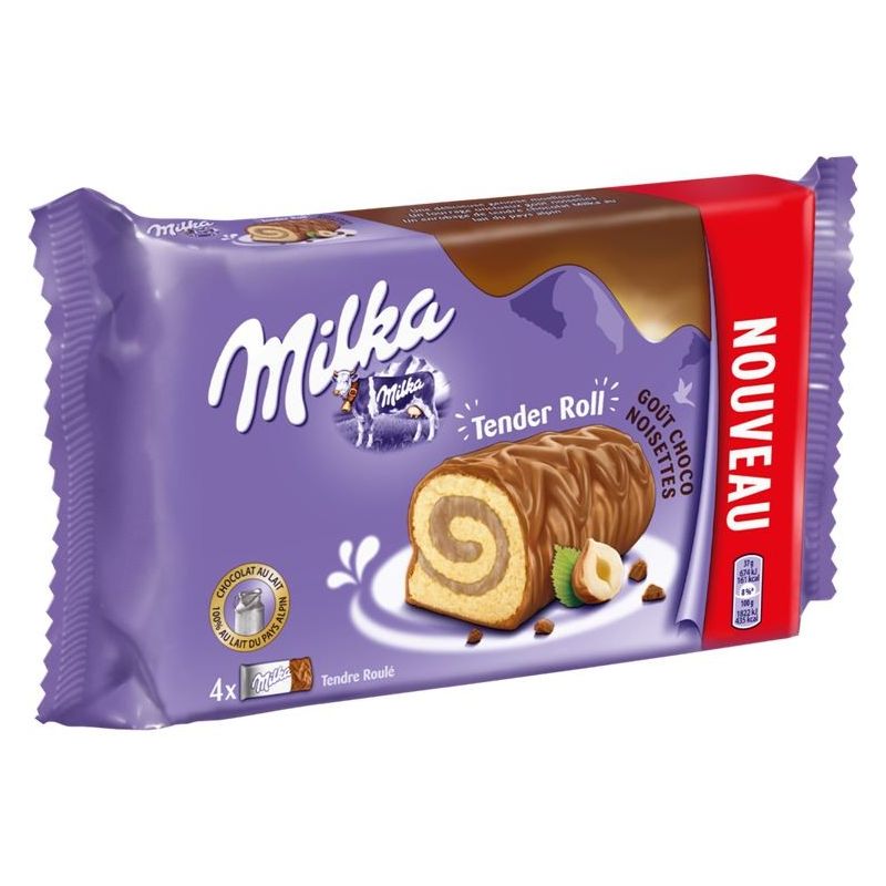 Milka Gâteaux Roulés Choco Noisettes : Le Paquet De 148G