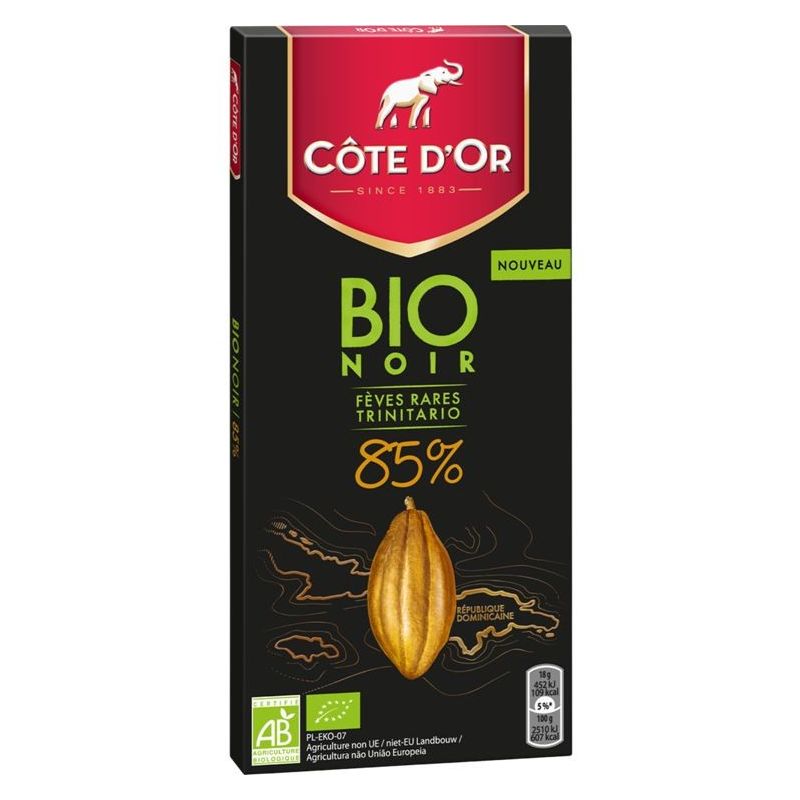 Côte D'Or Cote D Or Noir Bio 85% 90G
