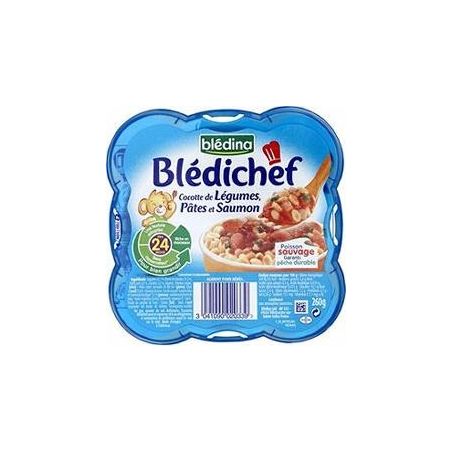 Bledina 260G Legumes/Pates Saumon Sauce Tomate