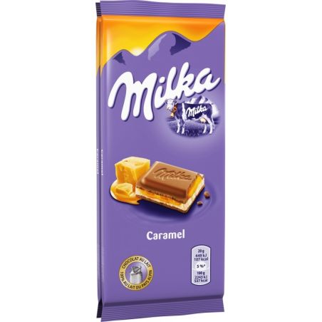 Milka Chocolat Caramel : Les 2 Tablettes De 100 G