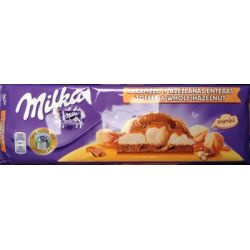 Milka Chocolat Caramel & Noisettes : La Tablette De 300G