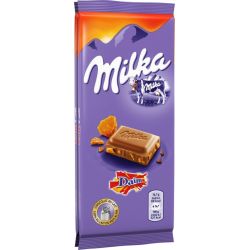 Milka Chocolat Au Lait,Éclats Caramel : Les 2 Tablettes De 100G - 200G