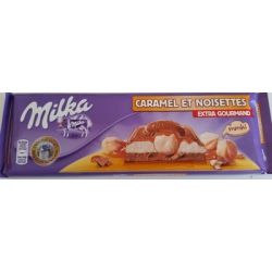 Milka Tablette De Chocolat Lait Noix Entieres/Eclats Caramel