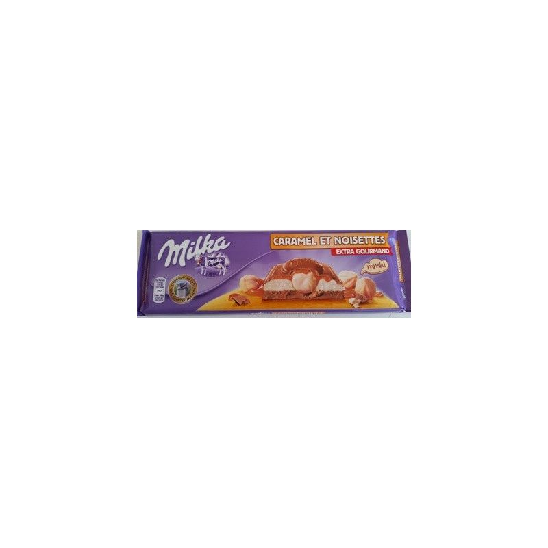 Milka Tablette De Chocolat Lait Noix Entieres/Eclats Caramel