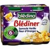 Blédina Petits Pots Bébé Blédiner Dès 6 Mois, Semoule Vanille : Les 2 De 200 G