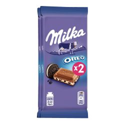 Milka Chocolat Au Lait Morceaux Oreo : Les 2 Tablettes De 100G - 200G