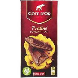 Côte D'Or Tablette De Chocolat Au Lait Fourré Praliné Et Double : La 200 G