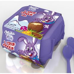 Milka Oeuf Coque Lait X4 136G