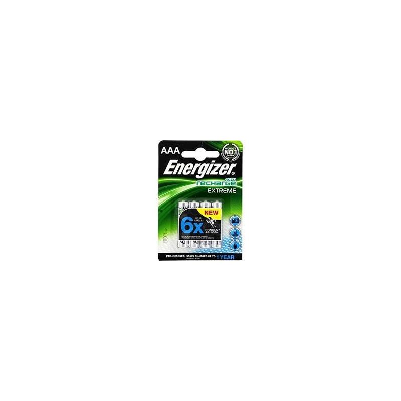 Energizer Blister 4 Piles Hr03 800 Pre Chargee