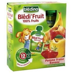 Bledina Mes Fruit Pomme/Fraise 1An1/2 4X90G