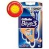 Gillette Blue Iii 6 S Disp Razor 12