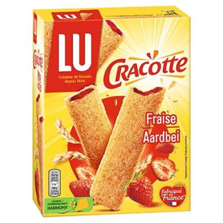 Lu Barres Céréales Fraise Craquinette Cracotte : La Boite De 12 - 200 G