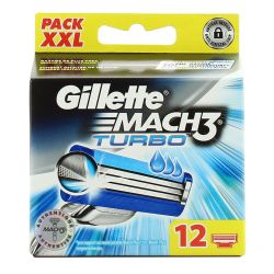 Gillette Lames Mach3 Turbo X12