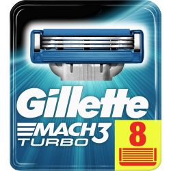 Gillette Gill Lames Mach3 Turbo X8