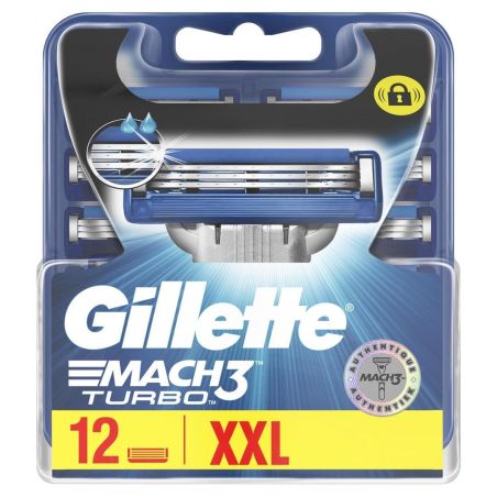 Gillette Gill Lames Mach3 Turbo X12