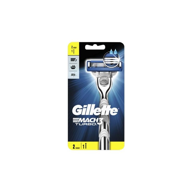 Gillette Gill.Rasoir Mach3 Turbo +2Rech