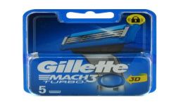 Gillette Lame Mach3 Turbo 3Dx5