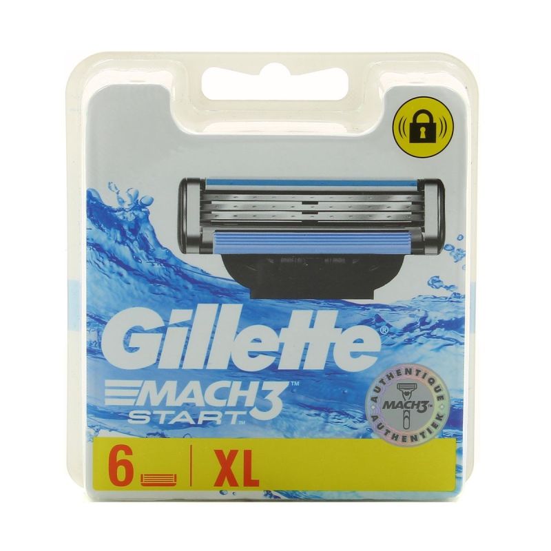 Gillette Lames Mach3 Start X6