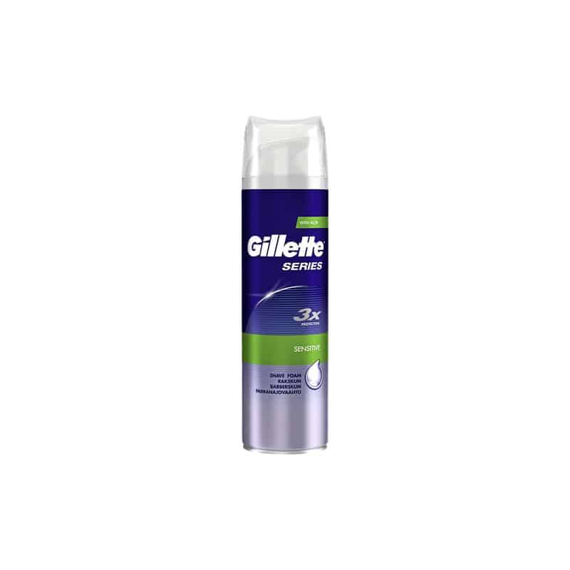 Gillette 250Ml Mousse A Raser Peaux Sensibles Series