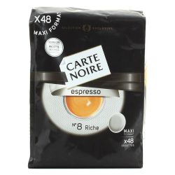 Carte Noire Café Dosettes Espresso N°8 : Le Paquet De 48 - 336 G