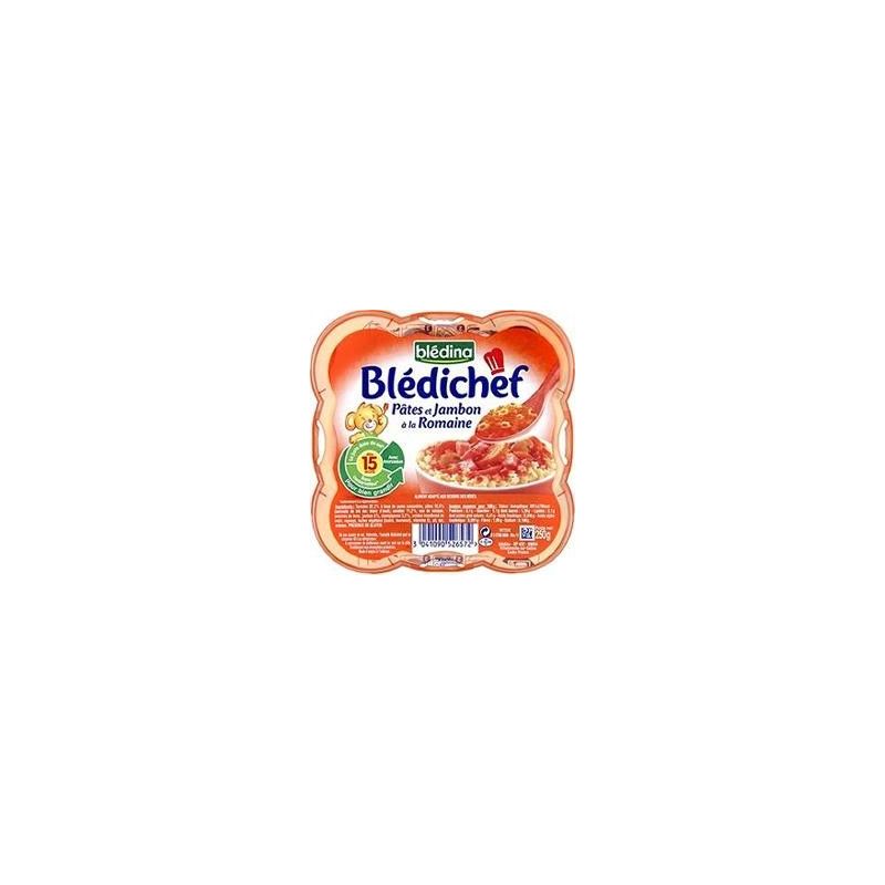Bledichef Bledina Blédichef Petites Pâtes Jambon Romaine Blédina 250G