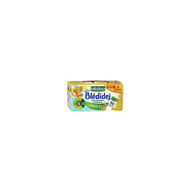 Bledidej Blédina Lait Et Céréales Bébé Blédidej Dès 6 Mois Les 4 Briques De 250 Ml
