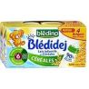 Bledidej Blédina Lait Et Céréales Bébé Blédidej Dès 6 Mois Les 4 Briques De 250 Ml