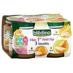 Bledina Pack 4X130G Pot Pomme/Banane/Poire