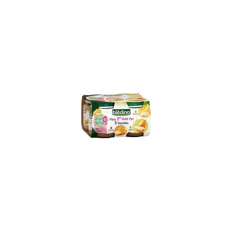 Bledina Pack 4X130G Pot Pomme/Banane/Poire
