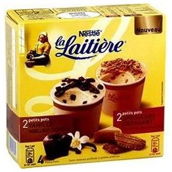 Nestle 4X100Ml Glace Vanille/Chocolat/Speculoos La Laitiere