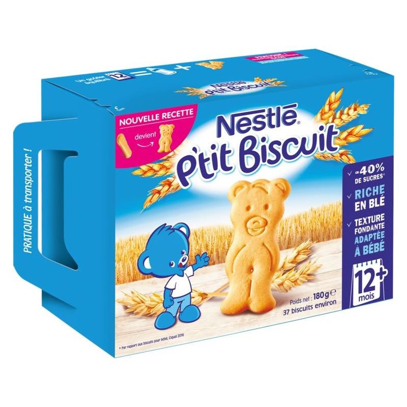 Nestlé Biscuits Bébé Dès 12 Mois P'Tit Biscuit : La Boite De 180G