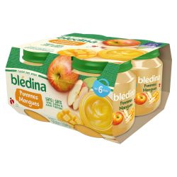 Blédina Compotes Bébé Pots Pommes Mangues De 6 À 36 Mois Pack 130 G X 4 - 520