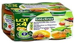 Bledina Pack 4X200G Pot Pate Bouf Poulet