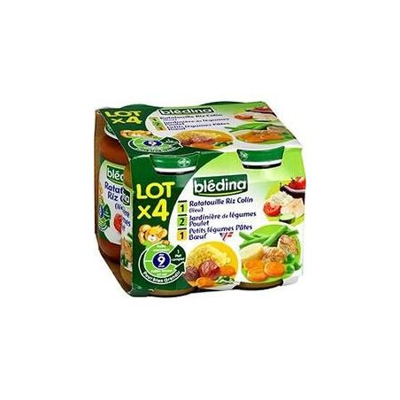 Bledina Pack 4X200G Pot Pate Bouf Poulet