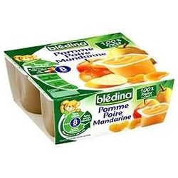 Bledina Pack 4X100G Pomme/Poire/Mandarine