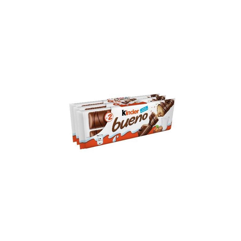 Kinder Bueno Barres Chocolatées Lait Noisettes : Les 3 Sachets De 2 - 129G