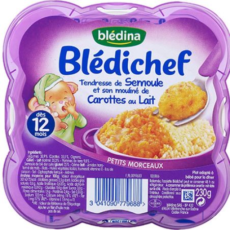 Bledichef Bledina Blédichef Semoule Carotte 230G