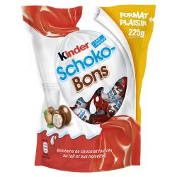 Kinder Bonbons Chocolat Lait Noisettes Schoko-Bons : Le Sachet De 225 G