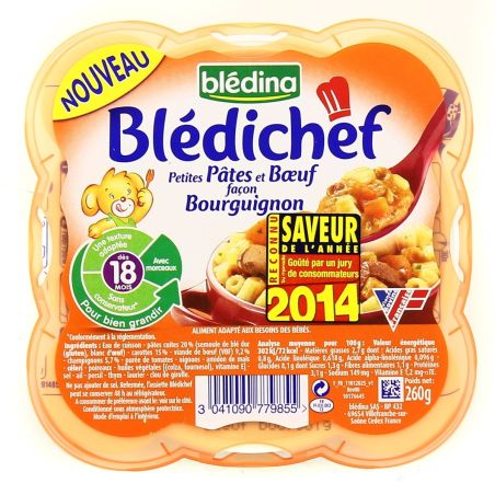 Bledichef 260G P.Pate Boeuf Bourgugnon