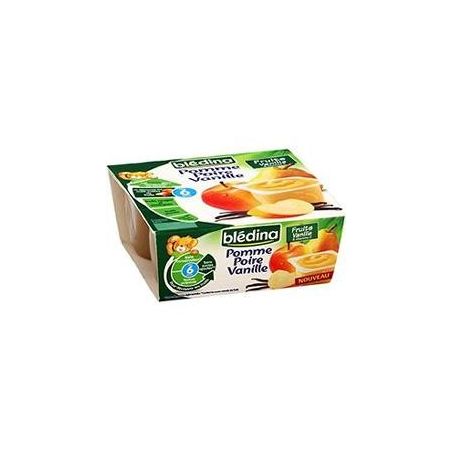 Bledina Pack 4X100G Pomme Poire Vanille