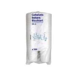 Fly Gobelets Blancs 20Cl