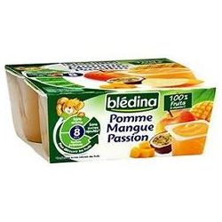 Bledina Pack 4X100G Pomme/Mangue/Passion