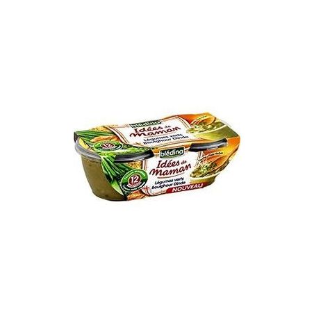Blédina Idées De Maman Plats Bébé Dès 12 Mois, Légumes Verts Boulghour Dinde : Les 2 Pots 200 G