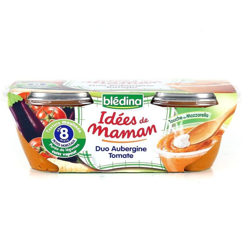 Bledina Pack 2X200G Idee Maman Aubergine/Tomate/Mozarella