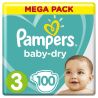 Pampers Couches Taille 3, 6-10 Kg Baby Dry : Le Paquet De 100